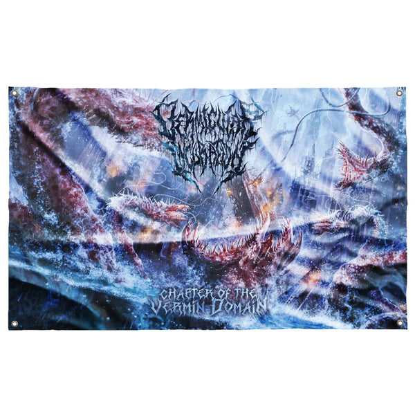 Vermicular Incubation "Chapter of the Vermin Domain" Flag - Miasma Records